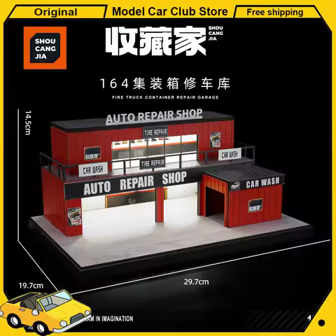 New Collector 1/64 Scale Parking Space Container Repair Lawson 7-ELEVEN Garage Lot Diecast Scene All