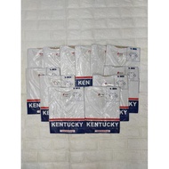 Kentucky Plain V-neck White Tshirt for Adults