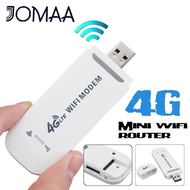 JOMAA Portable WIFI 4G LTE Car WIFI Router Hotspot 100Mbps Wireless USB Dongle Mobile Broadband Modem SIM Card Unlocked WiFi Modem Stick