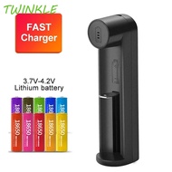 TWINKLE1 Batteries USB Charger Smart Charger Safety Li-ion Battery Auto Stop Charger 18650 Battery 2