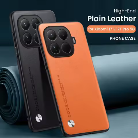 for Xiaomi 17T Pro 5G Case Plain Skin Leather Back Cover on Xiomi Xiami Xaomi Mi17T Mi 17 T 17TPro T
