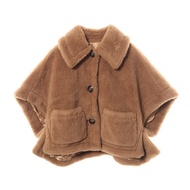 【二手】 max Mara MAX MARA 泰迪熊圖案CAPE外套 NEWTERZO TEDDYブラウン真絲泰迪熊披肩 24247362626 女款