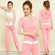 Yoga Clothes Suit Autumn Modal Yoga Clothes Slim-fit Slimmer Look Fitness Yoga Practice Clothes Thre