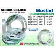 Mustad Shock Leader 100% Fluorocarbon 50M - 80Lb/6.3Kg/0.85mm