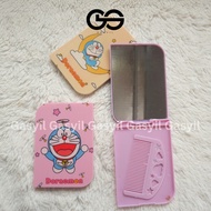 Cermin lipat doraemon / kaca lipat isi sisir