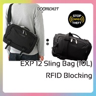 Pacsafe EXP 12-inch Sling Bag 10L | Fits Up to 13-inch Laptop | Patented Security Features | RFID Bl