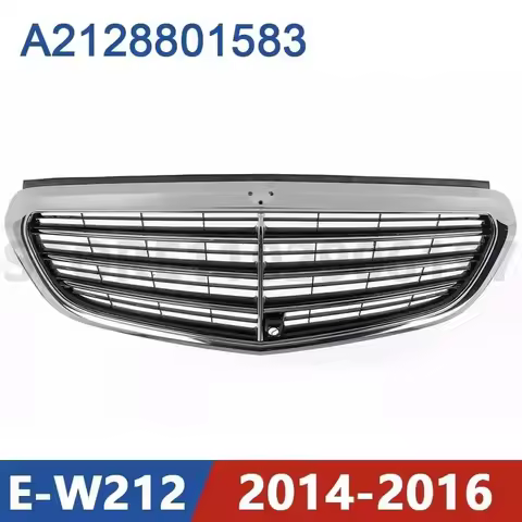 for 2014-2016 W212 Mercedes Benz E200 E220 E300 E320 E350 E400 E500 E63 AMG Front Bumper Radiator Gr
