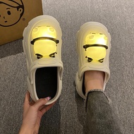 Dép Sục Cross Nữ Sandal Đế Cao 7cm Sticker Đèn gấᴜ Panda Light Dễ Thương SUPAN2