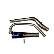 AWA คอท่อสแตนเลส Mslaz และ R15 ตัวเก่า ก่อนปี 2017 สำหรับคอท่อ 2 นิ้ว พร้อมปลายท่อ มีให้เลือกหลายแบบ