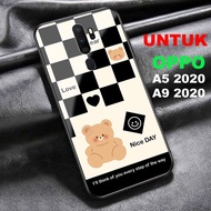 OPPO A5/A9 2020 Softcase Hardcase 2D Glossy Ap Case Latest [MOTIF B34R] - Softcase hp - Custom Case 