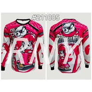 ┅⊙Food Panda Mens Racing Bike Ride Motorcycle Tshirt Long Sleeve Jersey