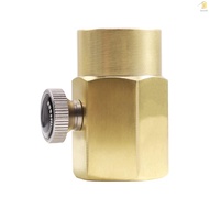 [CF]Brass Household Soda Bottle Adapter CO2 Cylinder Refill Adapter CO2 Fill Valve  Connector  Refil