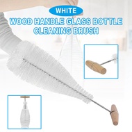 Soda Stream Glass Bottle Cleaning Brush Wooden Handle White Nylon Hair Tools