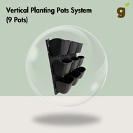 Greenology - Vertical Planting Pots System (9 Pots)