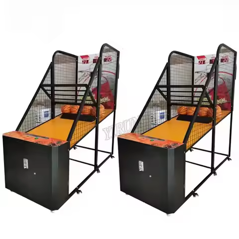 Coin-Operated Electronic Street Basketball Arcade Machine Metal Boxing Game Machine for Game Centers