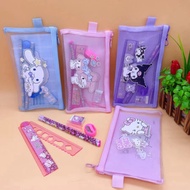 ️⃣ Whimsical Stationery Bundle / 7 in 1 Stationery Set / Ziplock Stationery Pouch Set / Sanrio Patte