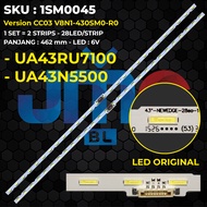 Backlight TV SAMSUNG 43 Inch UA43RU7100 UA43N5500 V8N1-430SM0-R0