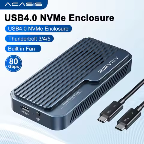 ACASIS 80Gbps NVMe SSD Case USB-C M.2 NVME SSD Enclosure Compatible with thunderbolt 3/4/5 USB 3.0/3