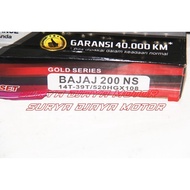 Gearset Girset Chainkit Gear Gir Set Chain Bajaj Pulsar 200Ns 200 Ns Rare