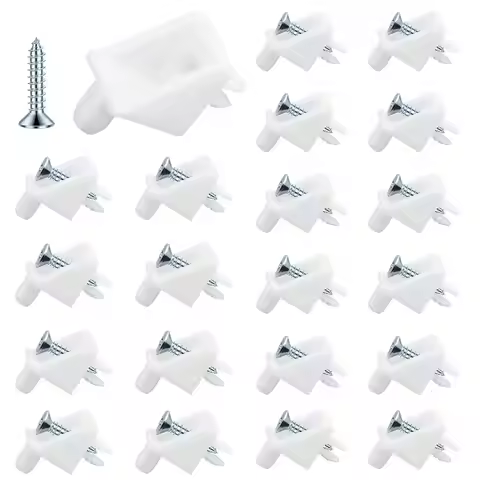 150pk White 5mm Shelf Brackets - Replacement for IKEA PAX/KOMPLEMENT Wardrobes