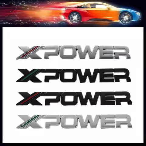 Car Styling X XPOWER car Hood Fender trunk Rear Bonnet Nameplate Decal Emblem Badge Sticker for MG 5