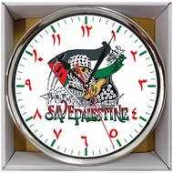 Jam Dinding Custom Viral Palestine , Jam Home Decor, Hadiah, Solidariti , Jam Dinding Souvenir, Unik
