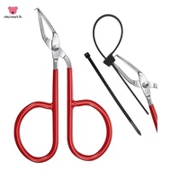 Cable Tie Opener Zip Tie Cable Tie Remover Tool Stainless Steel Zip Tie Cutter Tool with Silicone Ha