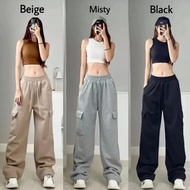 SIVALI Bonnie Cargo Pants - Highwaist Loose Cargo - Women's Cargo Pants - Baggy Pants.