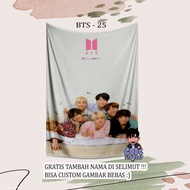 BTS character blanket - BTS blanket - custom blanket - custom photo blanket - kpop - bts