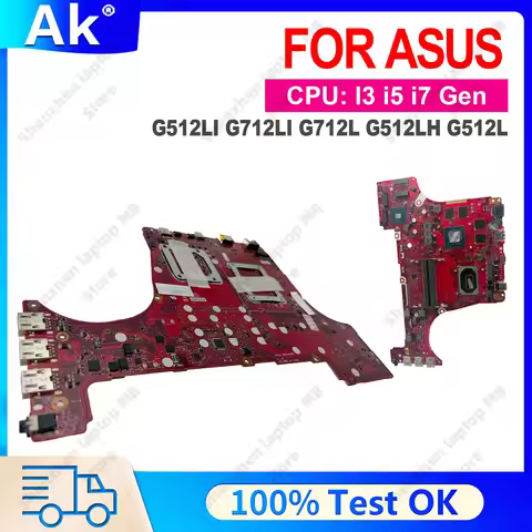 G712LI G512LI Laptop Motherboard For ASUS ROG Strix G15 With 10th Gen i5 i7 G512LH G512Li G512L Note