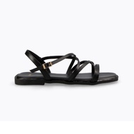 [INSTOCK] DMK Tania Strappy Flat Sandals Size 37 Black