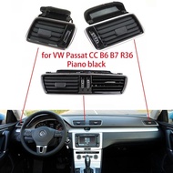 for VW Passat CC B6 B7 R36 Car LHD Chrome Piano Paint Dashboard Air Conditioning Outlet Ventauto par