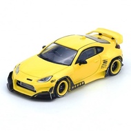 Inno64 IN64-GR86P-YELLOW 1/64 TOYOTA GR86 PANDEM Yellow Diecast Scale Model Car