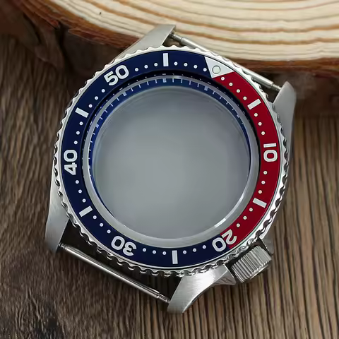 Diver 20bar Waterproof at 3.8 42mm Steel Watch Case for NH35 NH36 4R 7S Movement 28.5mmDial Black/Bl