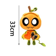 JIYAN2866 ยัดไส้ ของเล่นตุ๊กตา Gourdy จาก Dandys World หัวใจฟักทอง นุ่มนวล ตุ๊กตาอนิเมะ Eclipse Ribe