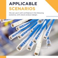 4-Port CAT5E Ethernet Wall Plate 86 Type Tool-Less Keystone Jack for CAT5E RJ45 Ethernet Outlets KL1