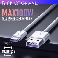 BYMO 5A Super Fast Charging SuperCable 5A Original SuperCharger Huawei SuperCharge 1M 1 Meter Type C