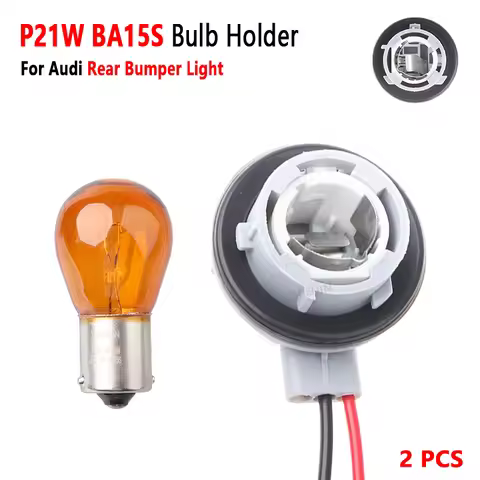P21W 1156 Bulb Socket Base Holder for Audi Q7 2006 to 2019 Rear Bumper Light Connector Harness Car A