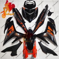 Yamaha Y15ZR Y15 V1 V2 Cover Set Matt Black Matt Black Kilat Orange Exciter RC 2020 Orange 26