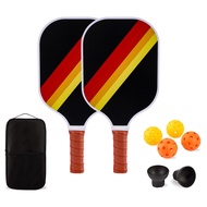 Carbon Fiber Pickleball+Paddle Glass Fiber Pickleball Set Semi Finished Honeycomb Pickleball+Paddle