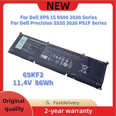 69KF2 Laptop Battery For Dell Precision 5550 G7 7500 Alienware M15 M17 R3/R4 8FCTC 70N2F M59JH P91F 