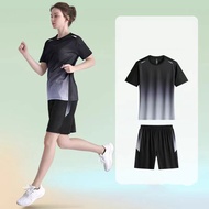 Sportswear Women Round Neck T-shirt / Shorts 2-piece Set Fashion Women Short Sleeve Set Top+Short Pa