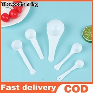 THEFAM 10Pcs 1g 3g 5g 10g Measuring Plastic Scoop Measuring Spoons Milk Powder Spoons EN