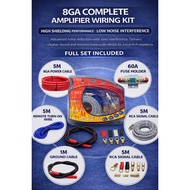 8GA 4GA Complete Amplifier Wiring Kit - Car Audio Pure Copper Wiring Cable 8GA Oxygen-Free Copper Po