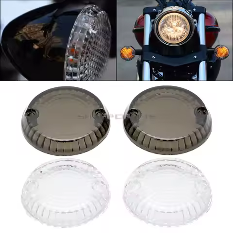 Motorcycle Turn Signals Indicators Lenses Cover Front/Rear For Yamaha Warrior V-Star 1300 950/T Stry