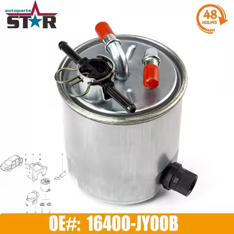 16400-JY00B 16400JY00B New Fuel Filter For Nissan Qashqai X-Trail For Renault Koleos 16400-JD50B 164