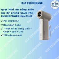 OLLIE OL-Power-Fan-01 Multifunctional Mini Fan and Backup Charger - 9000mAh Backup Charger