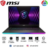 MSI Raider GE77HX 12UHS-074 17.3" FHD Gaming Laptop (i7-12800HX, 16GB RAM, 1TB NVMe SSD, RTX 3080Ti 