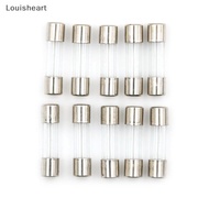 【Louisheart】 10pcs Glass Tube Fuse 5mm x 20mm 1.6A T1.6A 250V Slow Blow 1.6Amps Hot