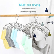 Clothespins, stainless steel windproof clips and dripping clips, can be used to dry underwear, baby 